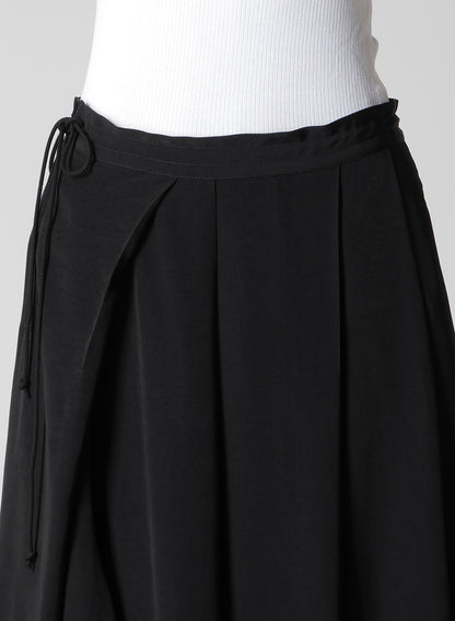 TA/PE CREPE DE CHINE UNBALANCED TUCK SKIRT