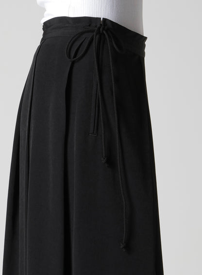 TA/PE CREPE DE CHINE UNBALANCED TUCK SKIRT