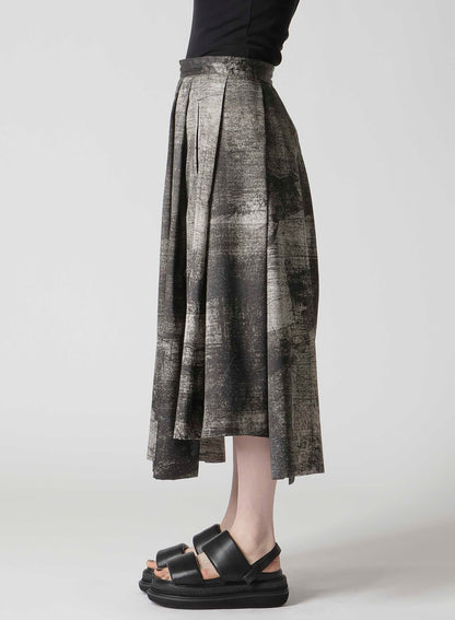 WALL PT UNBALANCED TUCK SKIRT