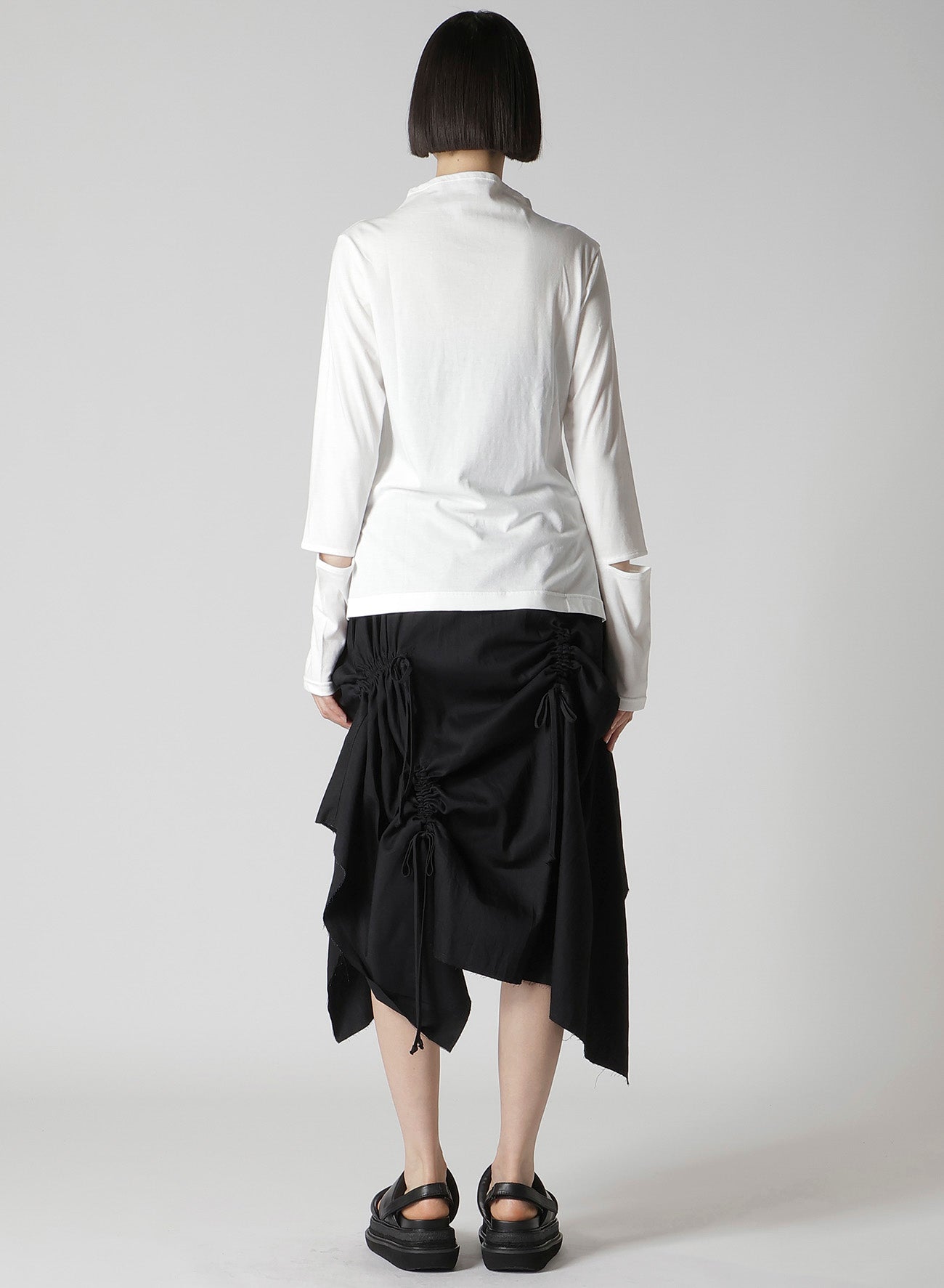 COTTON SINGLE JERSEY SLIT DETAIL T