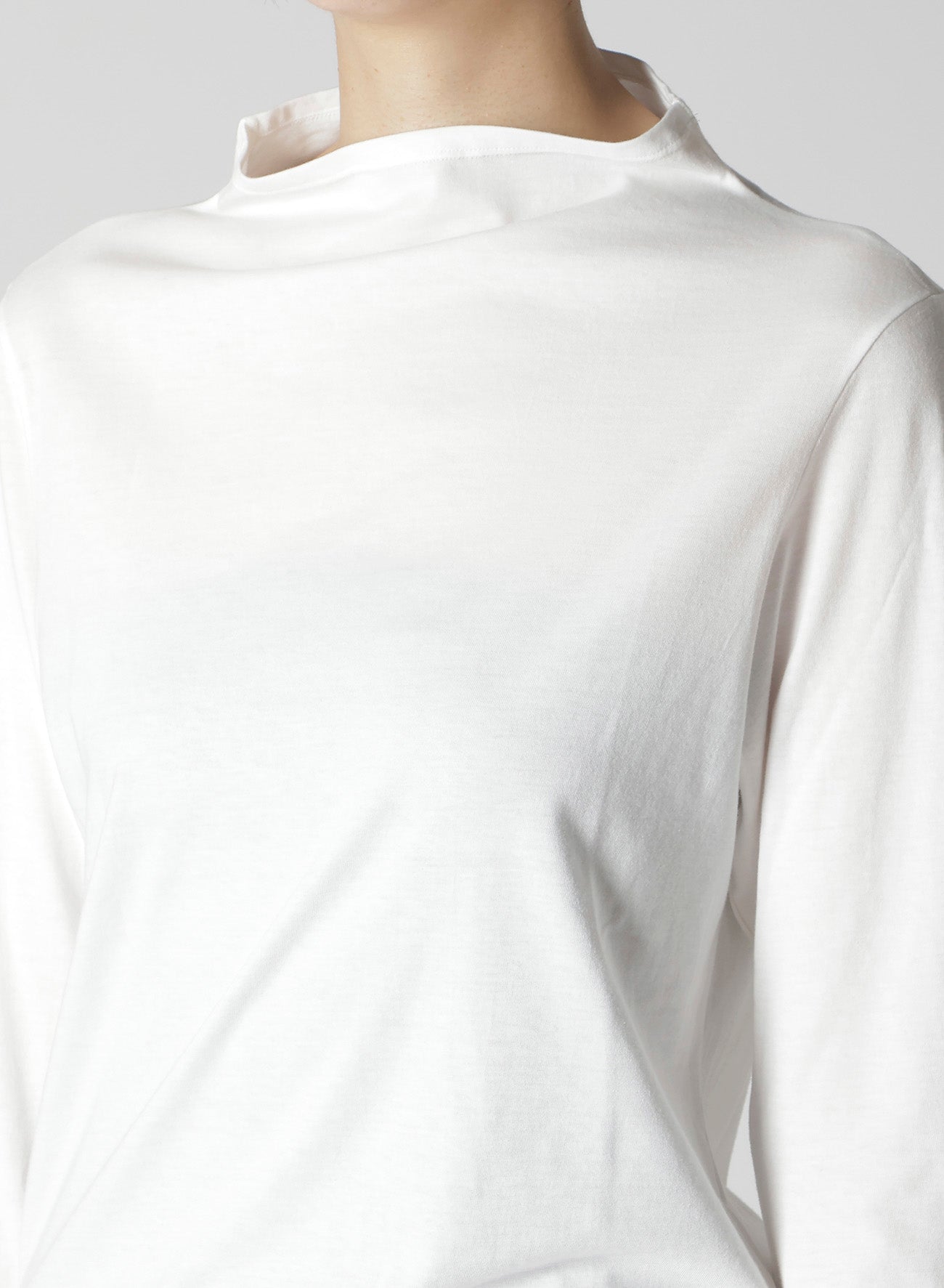 COTTON SINGLE JERSEY SLIT DETAIL T – THE SHOP YOHJI YAMAMOTO