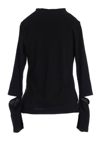 COTTON SINGLE JERSEY SLIT DETAIL T