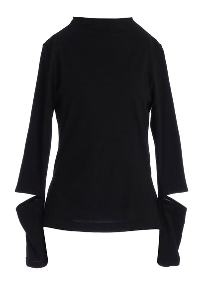 COTTON SINGLE JERSEY SLIT DETAIL T