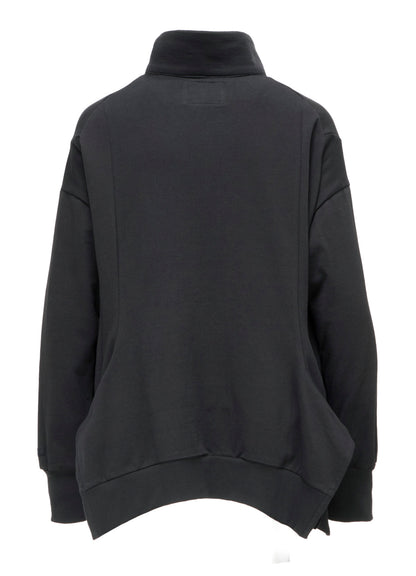 HEAVY WEIGHT FRENCH TERRY FLARED HALF-ZIP PULLOVER