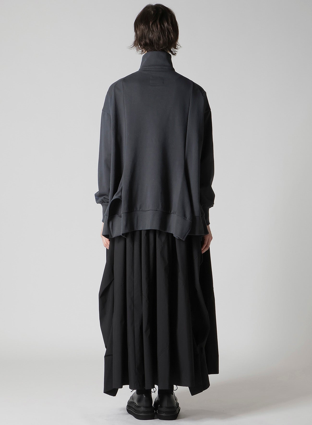 HEAVY WEIGHT FRENCH TERRY FLARED HALF-ZIP PULLOVER