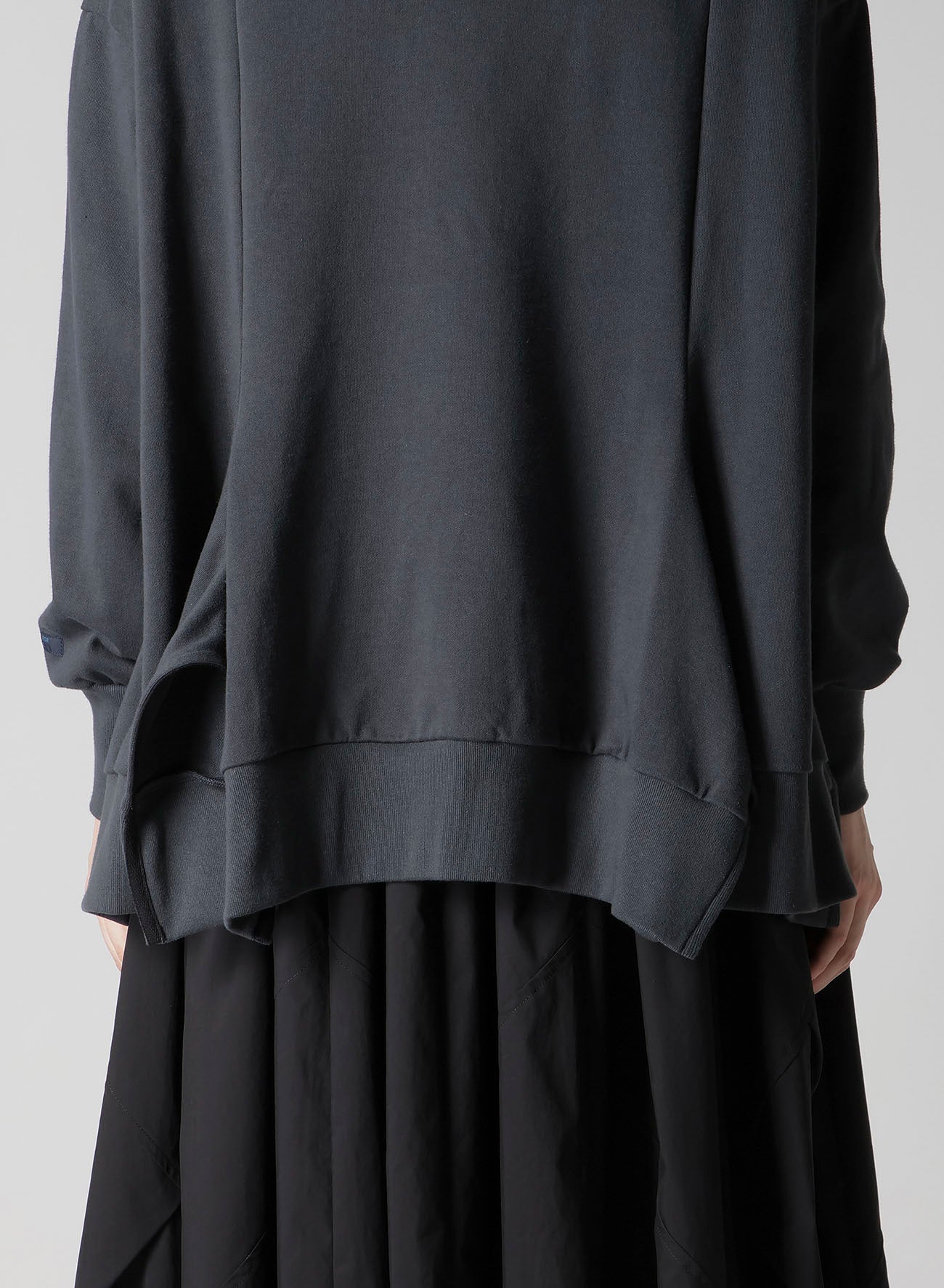 HEAVY WEIGHT FRENCH TERRY FLARED HALF-ZIP PULLOVER