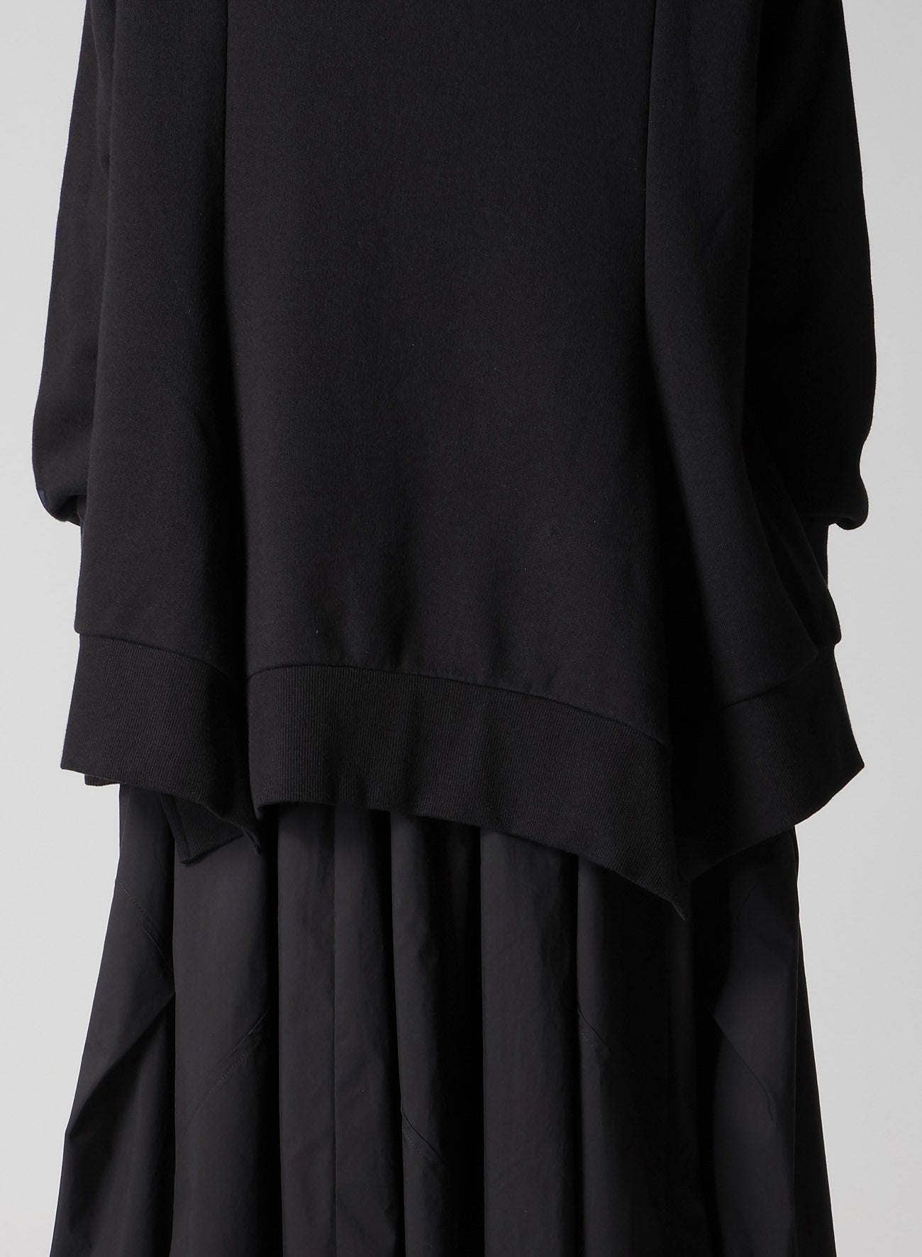 Liy/C FRENCH TERRY FLARED HOODIE