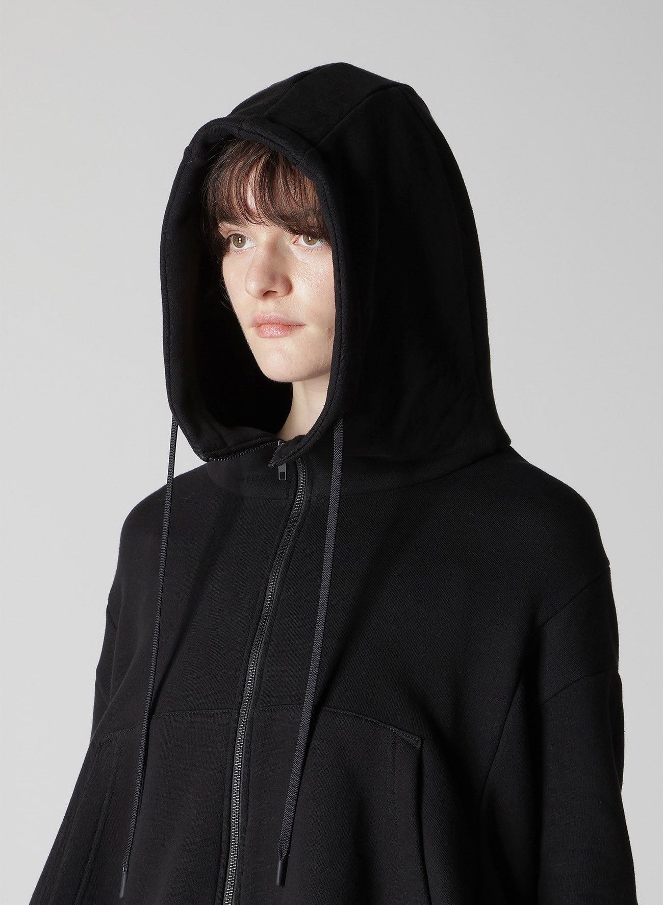 Liy/C FRENCH TERRY FLARED HOODIE – THE SHOP YOHJI YAMAMOTO