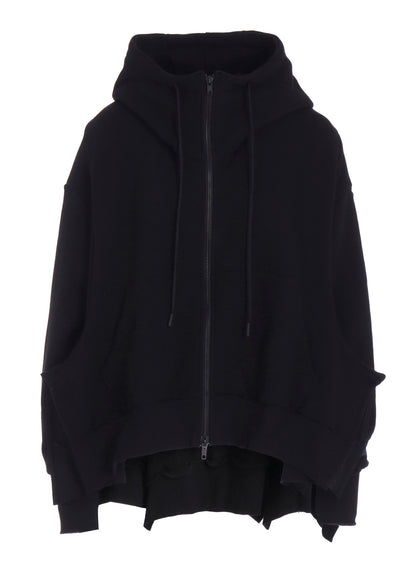 Liy/C FRENCH TERRY FLARED HOODIE