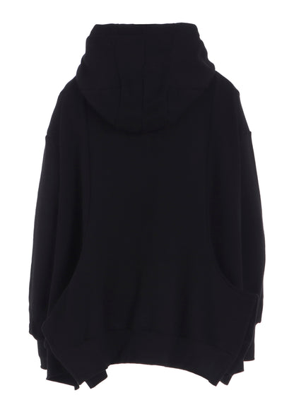 Liy/C FRENCH TERRY FLARED HOODIE