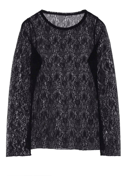 STREACH LACE PULLOVER