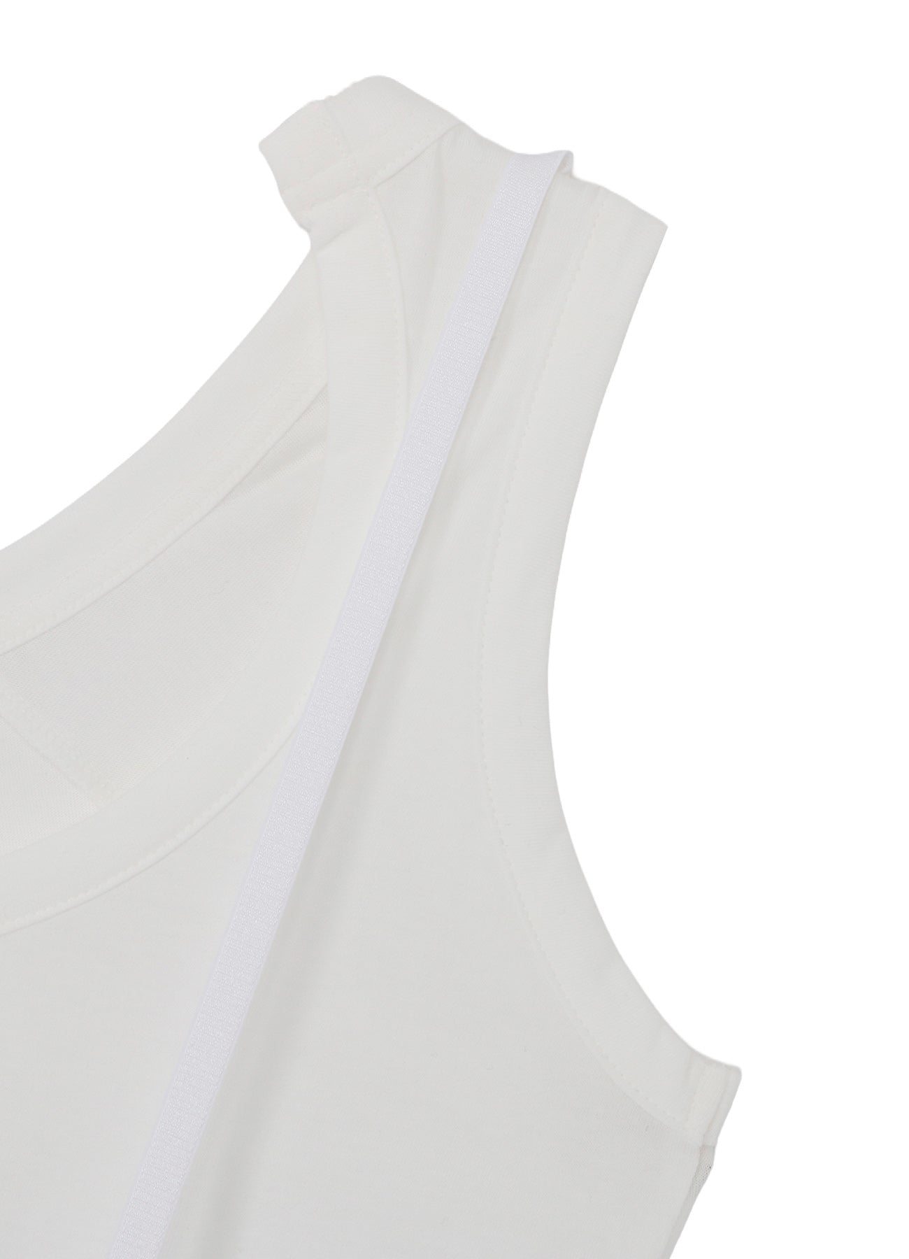 COTTON SINGLE JERSEY LACE TANK TOP
