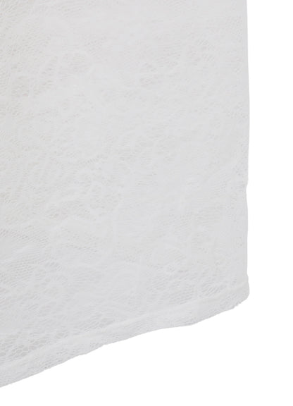 COTTON SINGLE JERSEY LACE TANK TOP