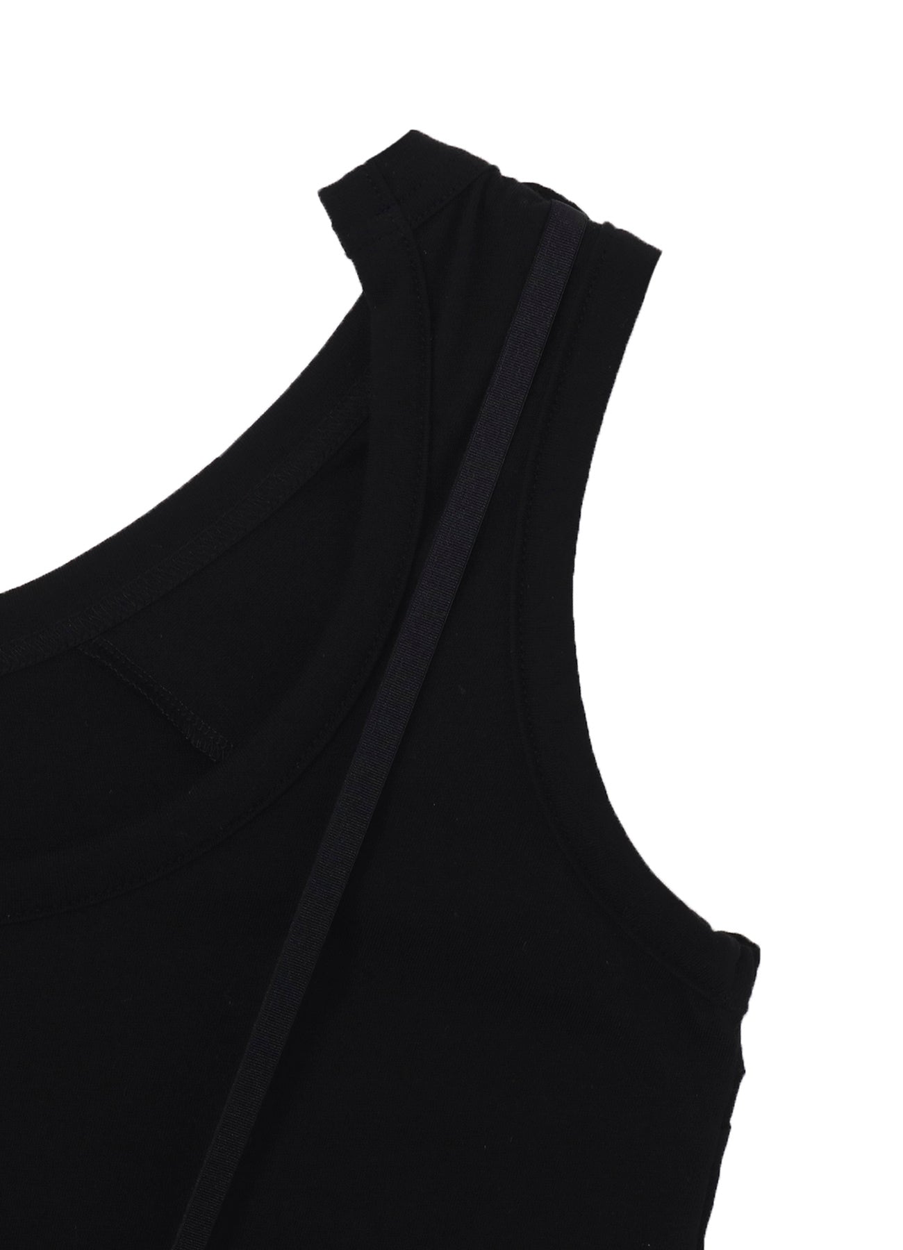 COTTON SINGLE JERSEY LACE TANK TOP – THE SHOP YOHJI YAMAMOTO
