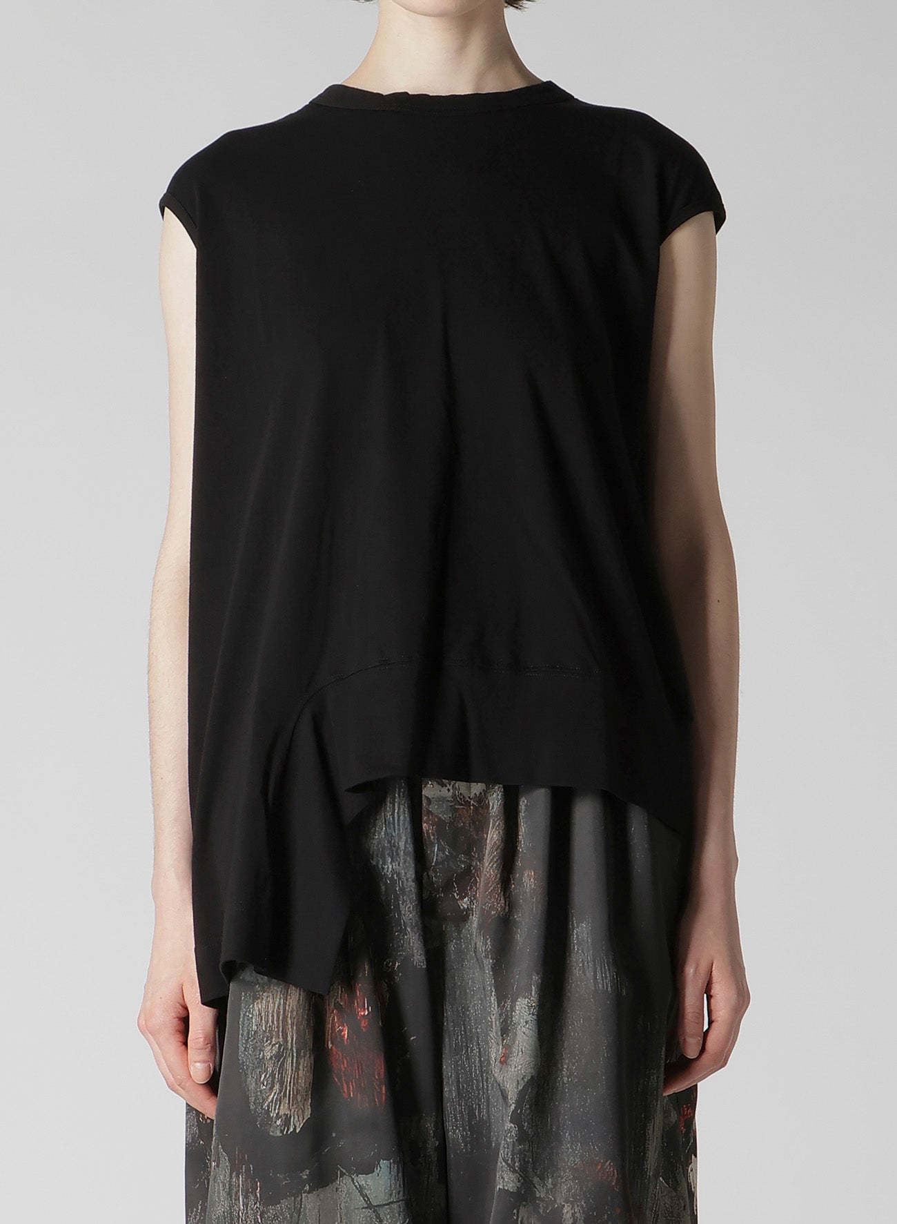COTTON SINGLE JERSEY V TWISTED T-SHIRT – THE SHOP YOHJI YAMAMOTO