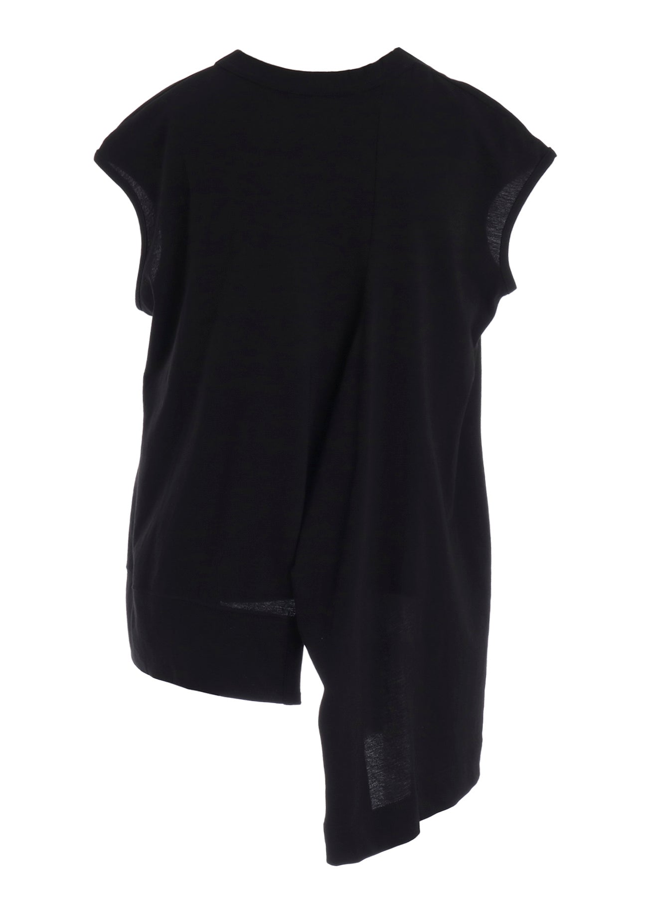 COTTON SINGLE JERSEY V TWISTED T-SHIRT