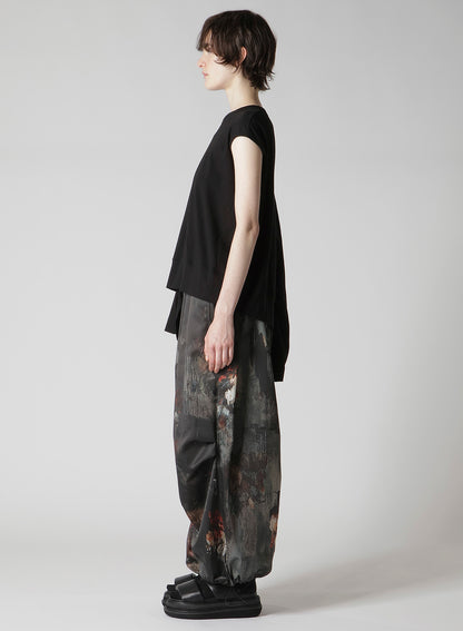 COTTON SINGLE JERSEY V TWISTED T-SHIRT