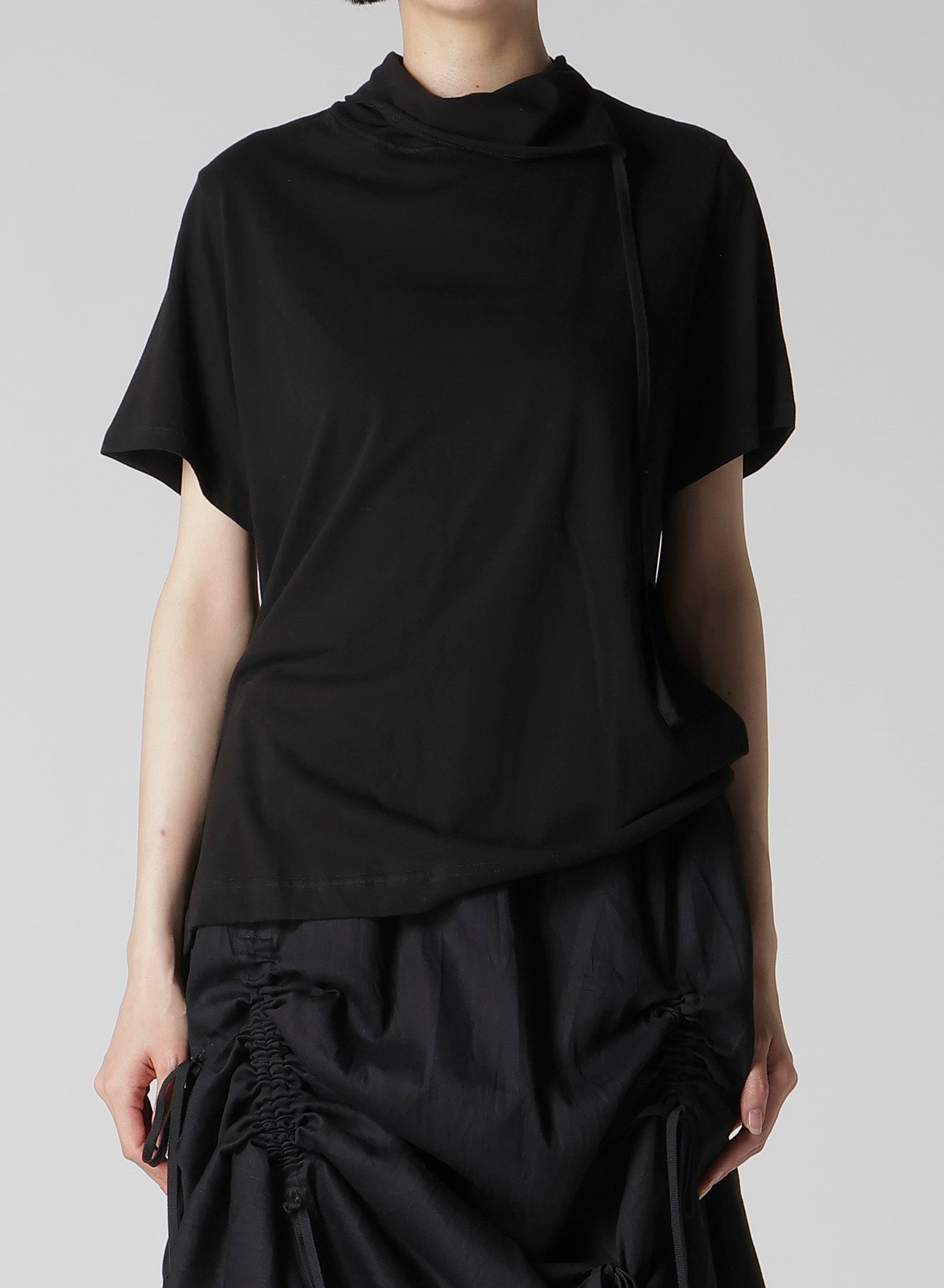 COTTON SINGLE JERSEY BINDER SHORT SLV T