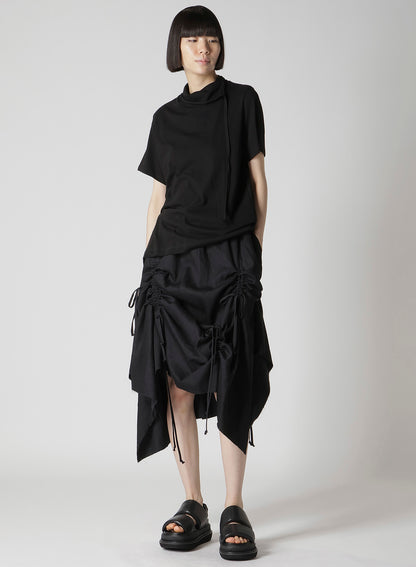 COTTON SINGLE JERSEY BINDER SHORT SLV T