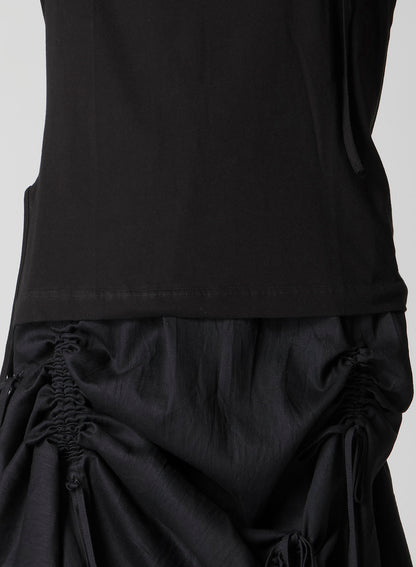 COTTON SINGLE JERSEY BINDER SHORT SLV T