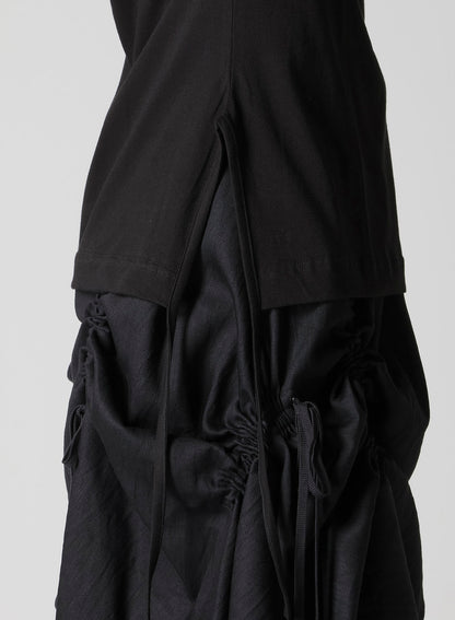 COTTON SINGLE JERSEY BINDER SHORT SLV T