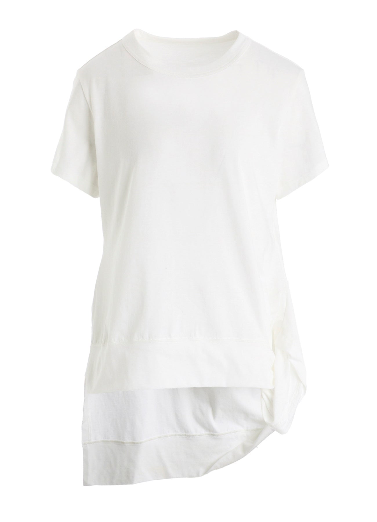 COTTON SINGLE JERSEY V TWISTED T-SHIRT