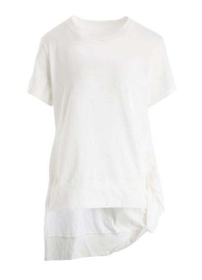 COTTON SINGLE JERSEY V TWISTED T-SHIRT
