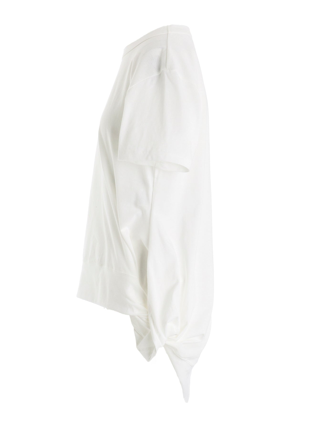 COTTON SINGLE JERSEY V TWISTED T-SHIRT