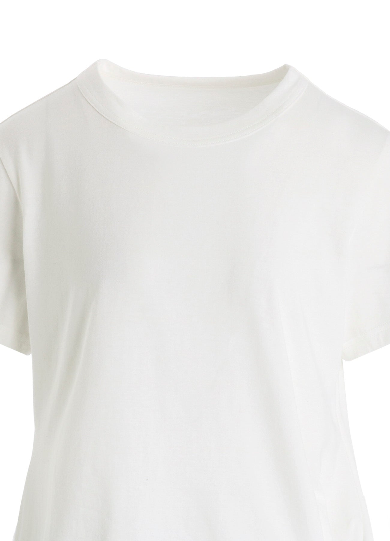 COTTON SINGLE JERSEY V TWISTED T-SHIRT