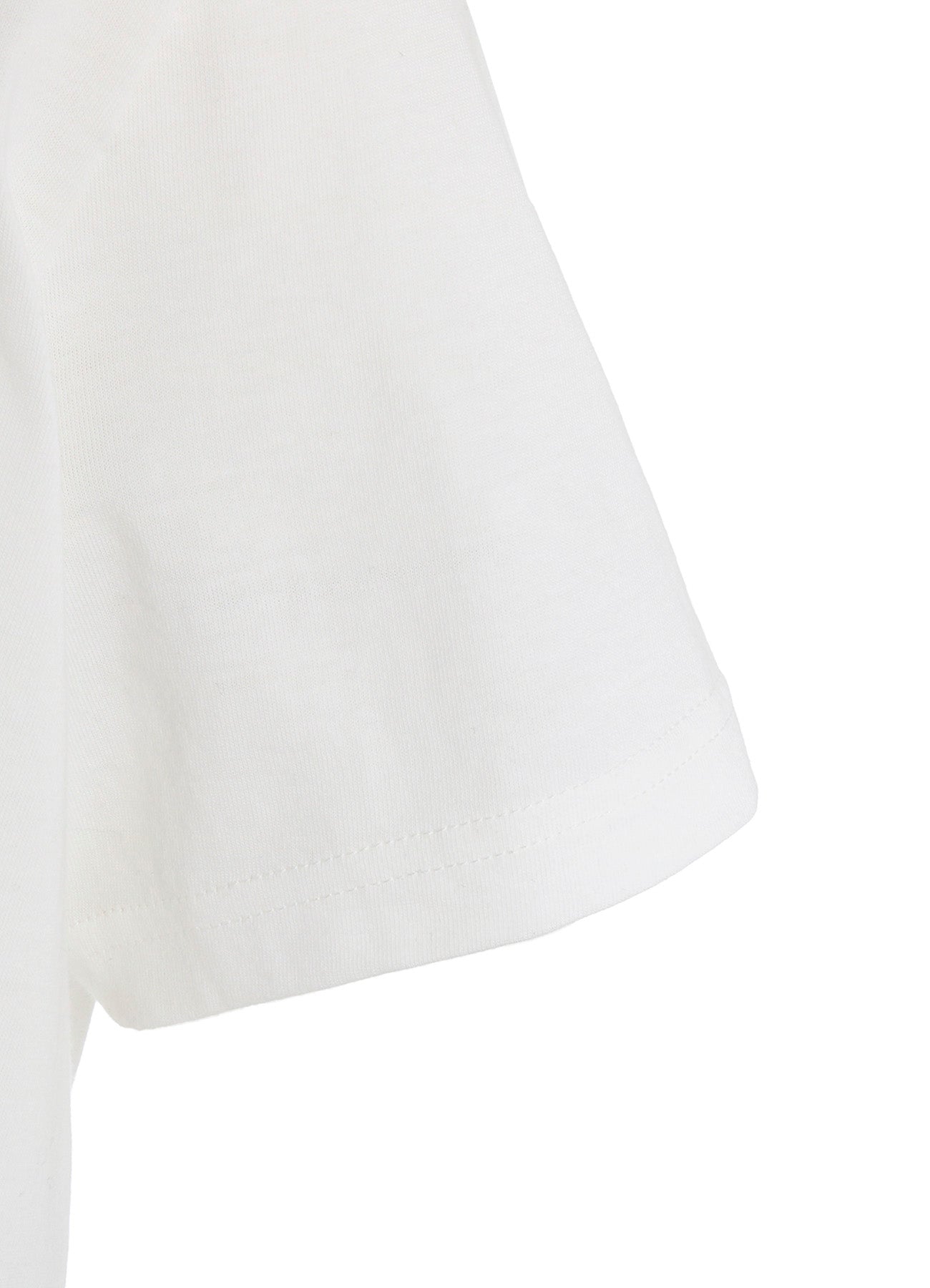 COTTON SINGLE JERSEY V TWISTED T-SHIRT