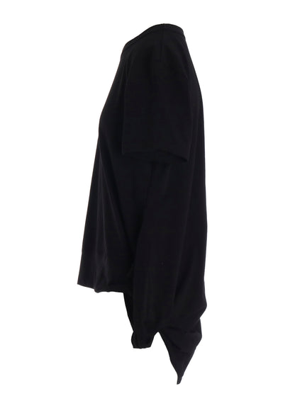 COTTON SINGLE JERSEY V TWISTED T-SHIRT