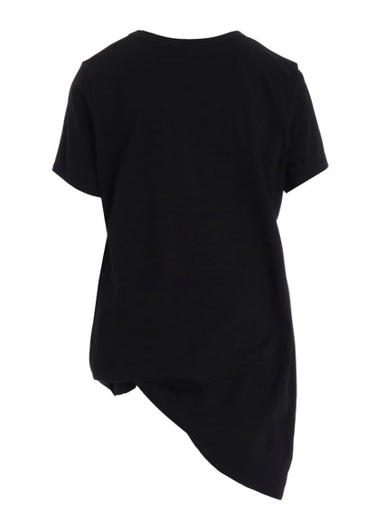 COTTON SINGLE JERSEY V TWISTED T-SHIRT