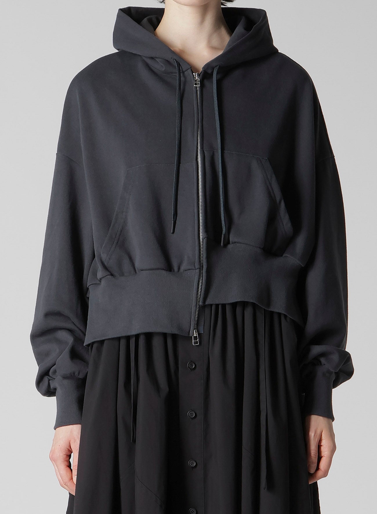 HEAVY WEIGHT FRENCH TERRY UNBALANCED HOODIE