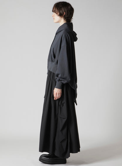 HEAVY WEIGHT FRENCH TERRY UNBALANCED HOODIE