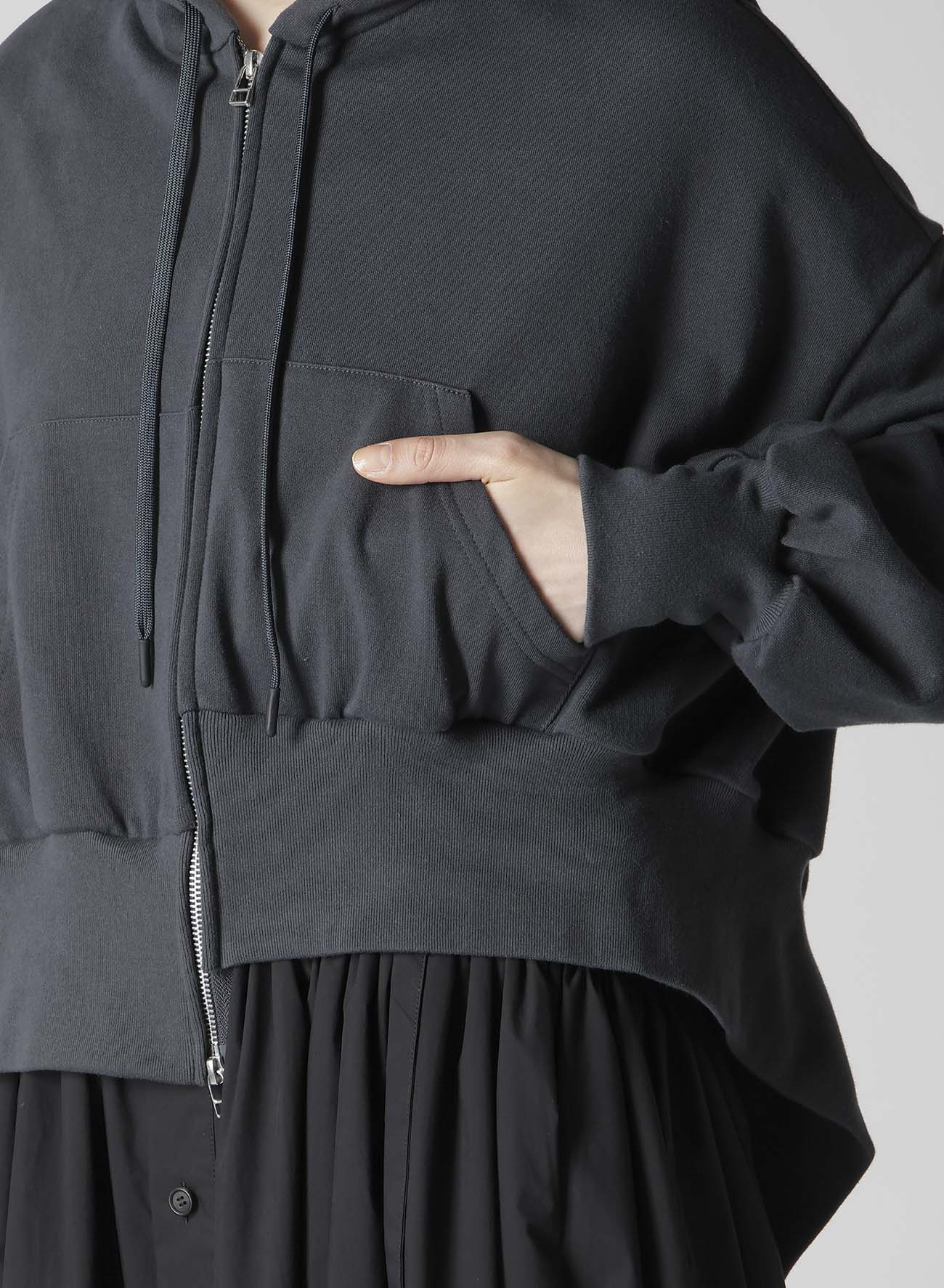 HEAVY WEIGHT FRENCH TERRY UNBALANCED HOODIE