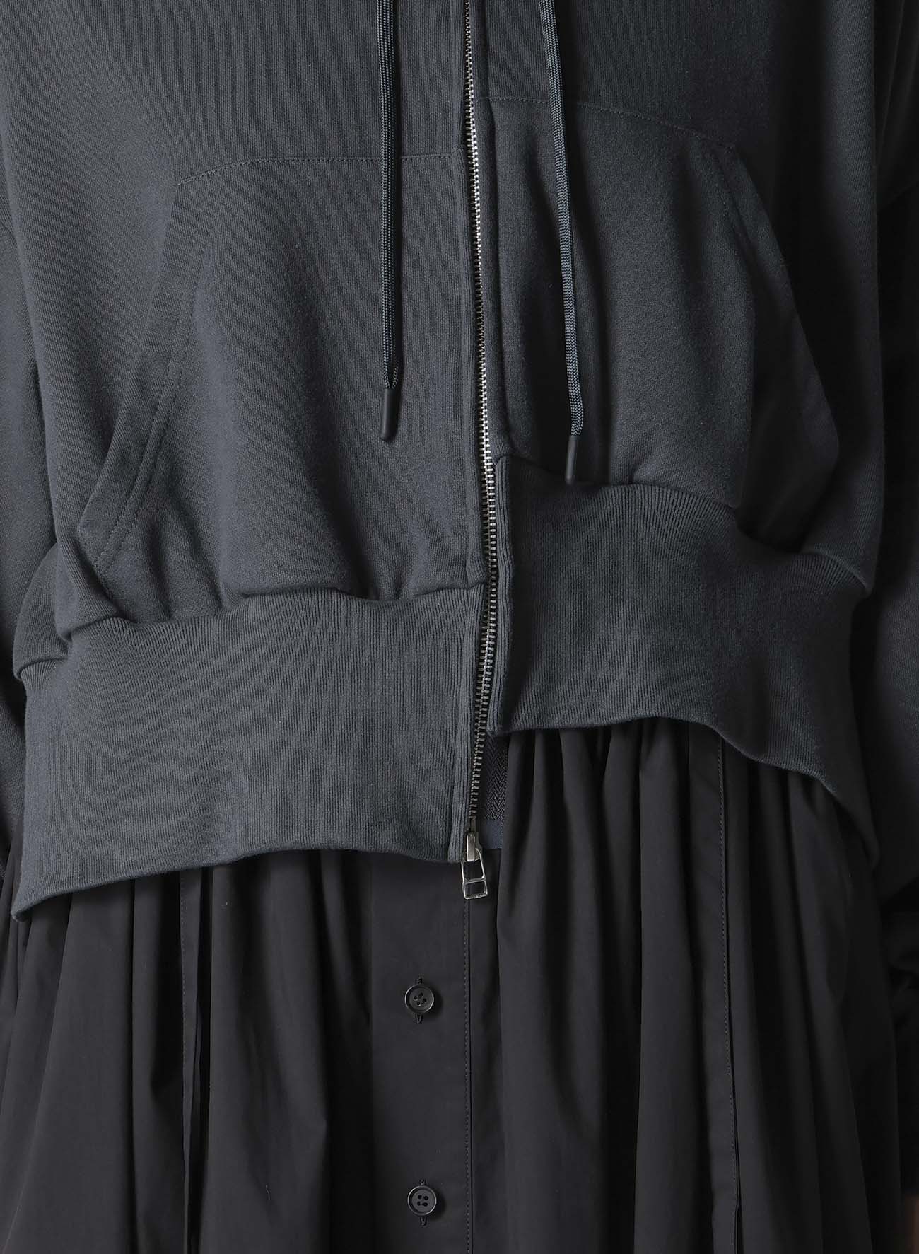 HEAVY WEIGHT FRENCH TERRY UNBALANCED HOODIE