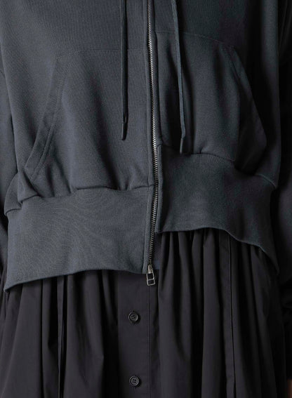 HEAVY WEIGHT FRENCH TERRY UNBALANCED HOODIE