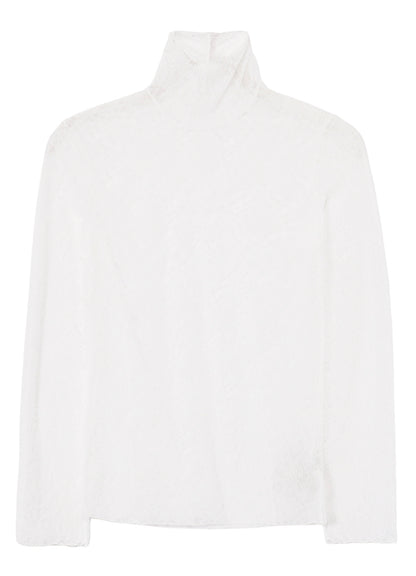 STREACH LACE TURTLENECK