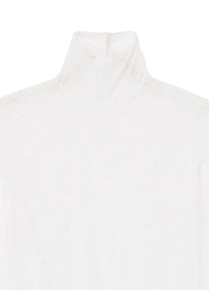 STREACH LACE TURTLENECK