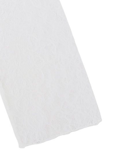 STREACH LACE TURTLENECK