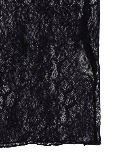 STREACH LACE TURTLENECK