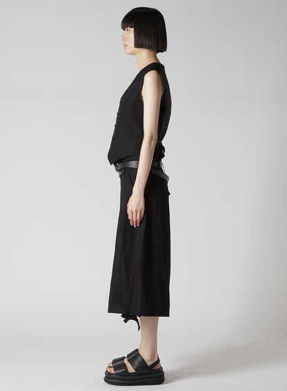 MIXED WEAVE TWILL BASIC VEST