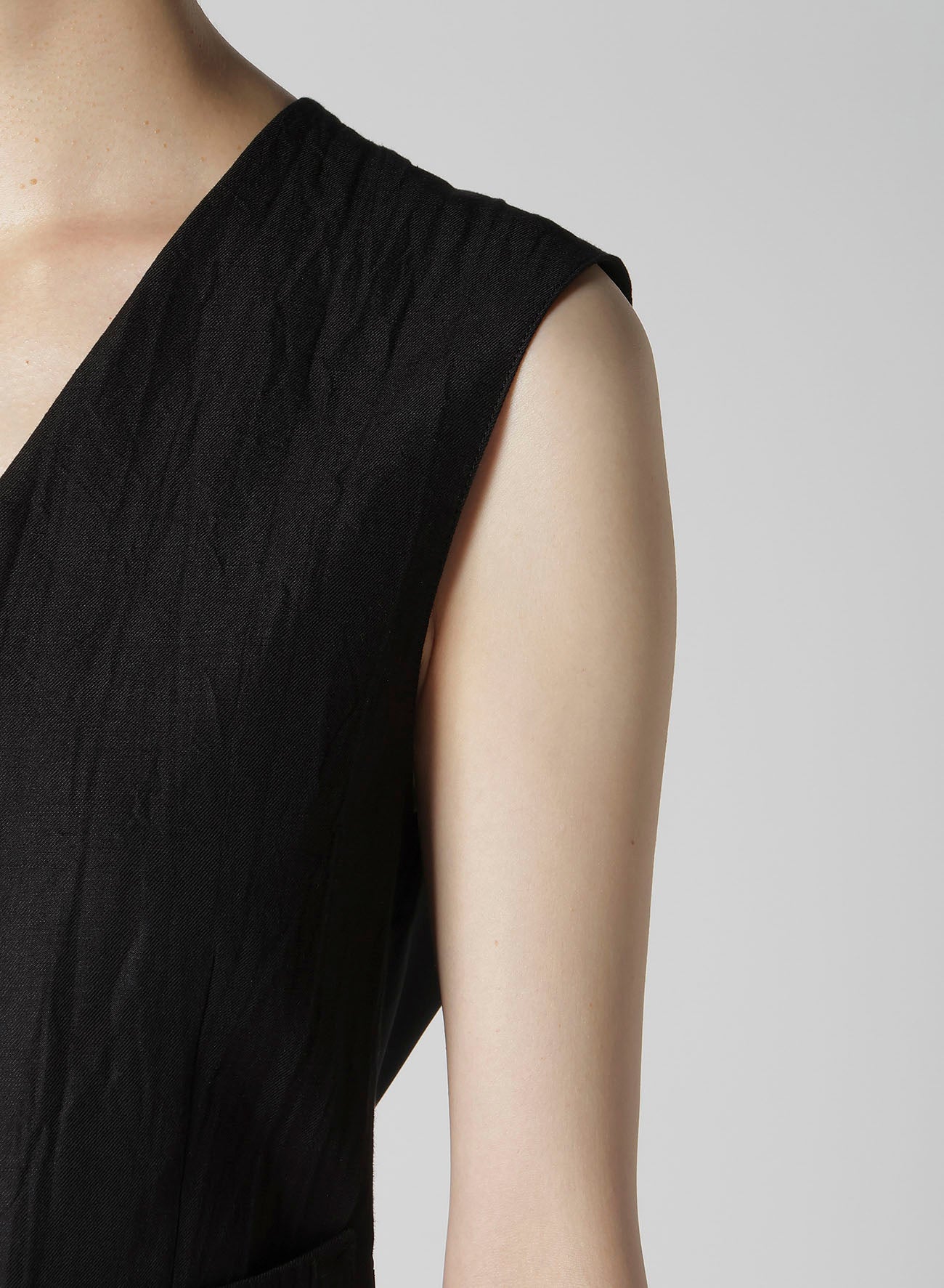 MIXED WEAVE TWILL BASIC VEST