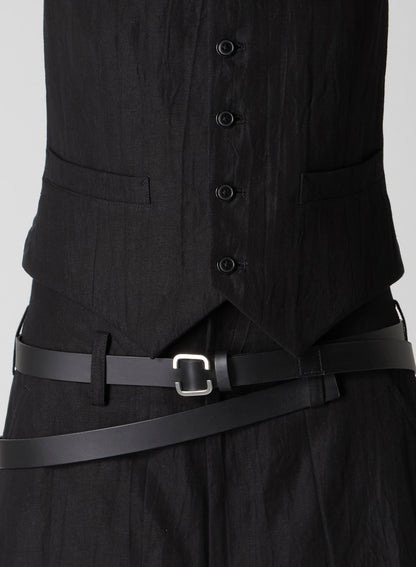 MIXED WEAVE TWILL BASIC VEST