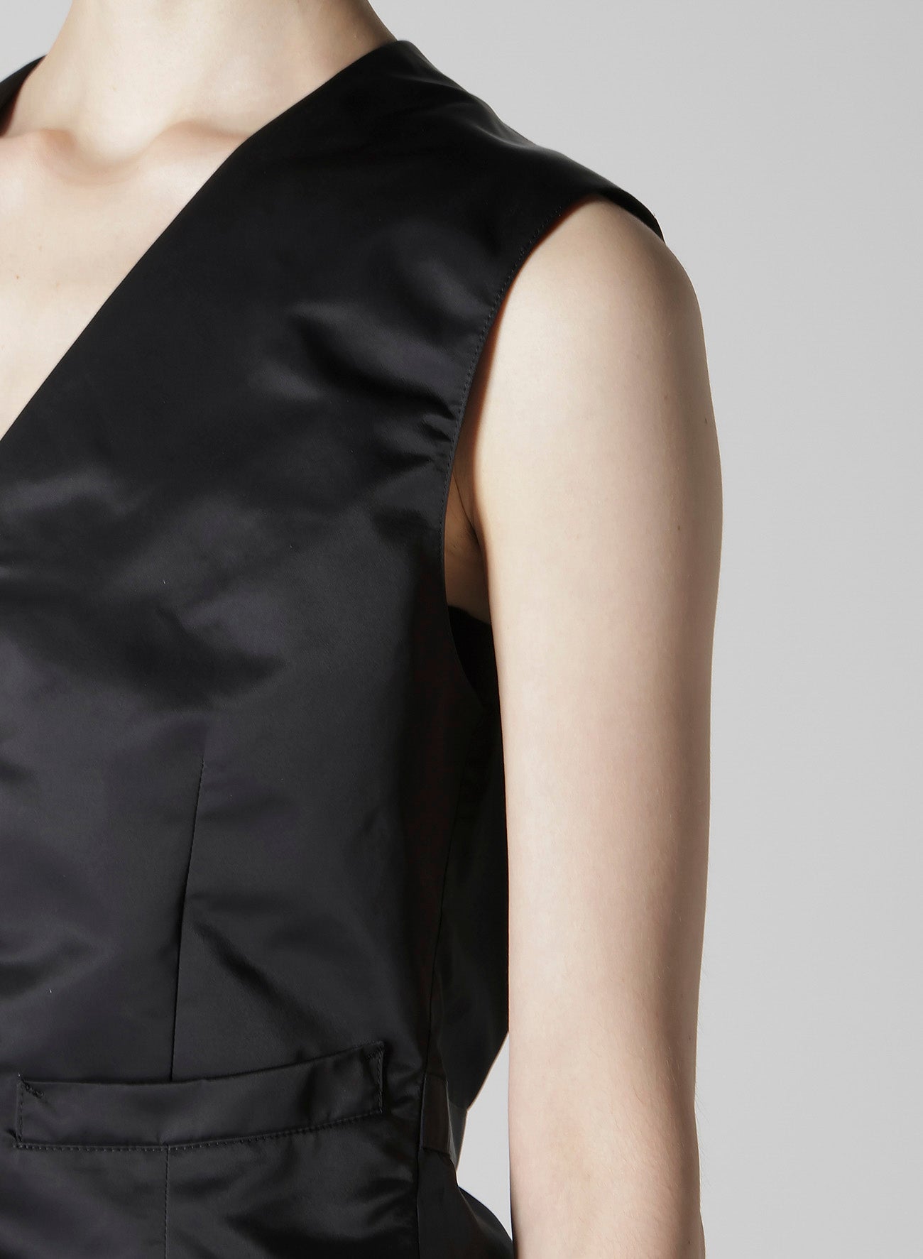 HIGH DENSITY Ny TWILL BASIC VEST – THE SHOP YOHJI YAMAMOTO