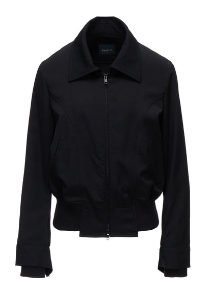 GABARDINE CROPPED BLOUSON