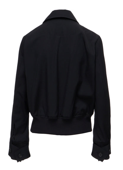 GABARDINE CROPPED BLOUSON
