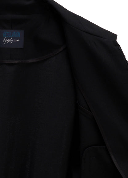GABARDINE CROPPED BLOUSON