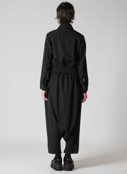 GABARDINE CROPPED BLOUSON
