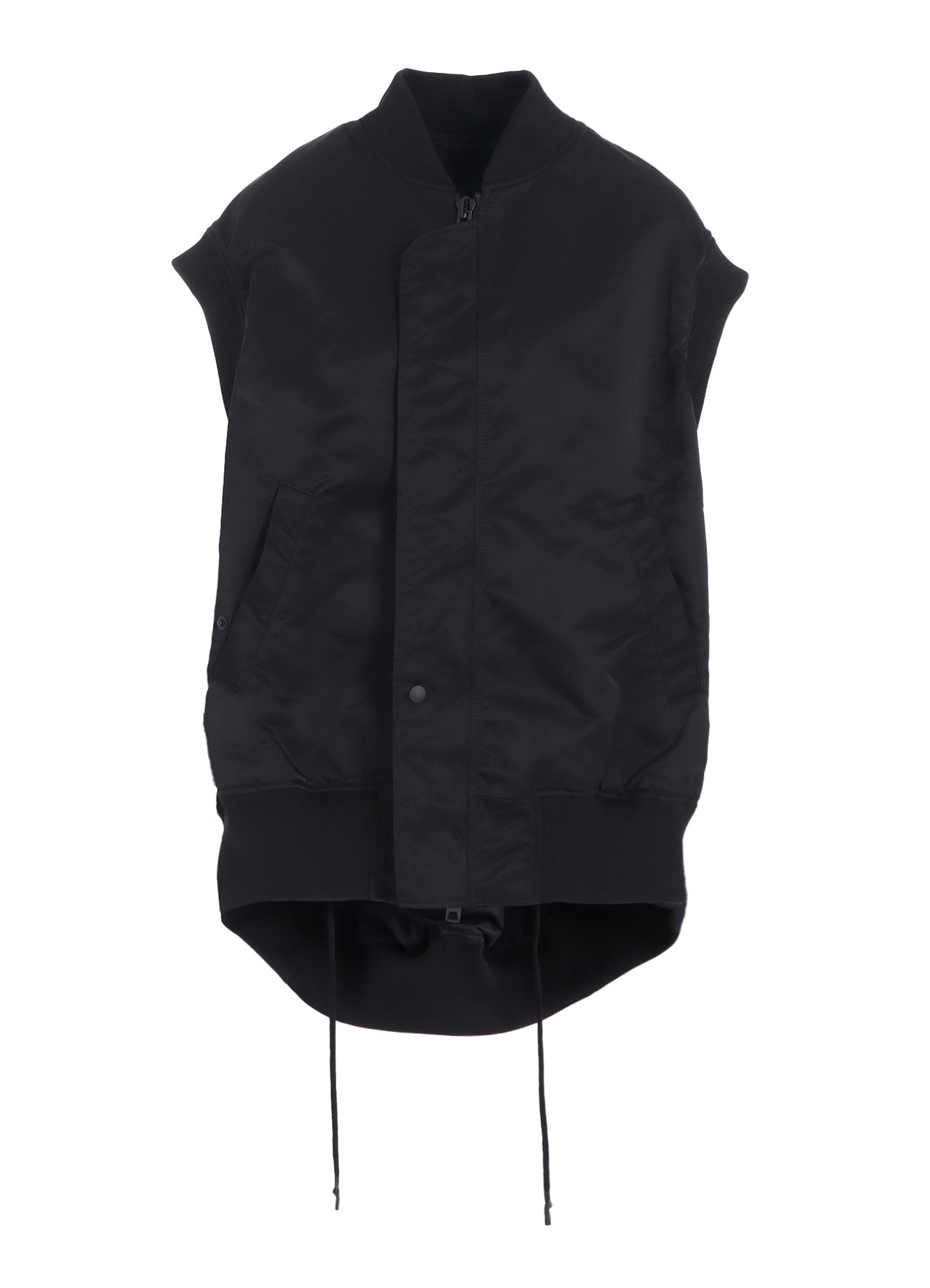 HIGH DENSITY Ny TWILL SLEEVELESS BOMBER JACKET